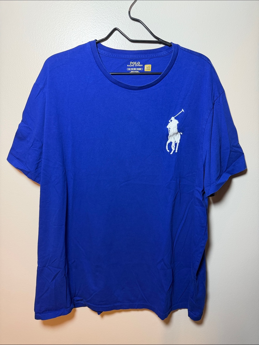 Polo by Ralph Lauren Short-Sleeve Tee in Royal Blue with Large Emblem White Pony